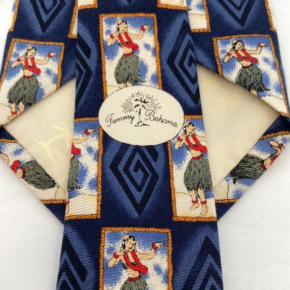 Tommy Bahama Blue Hula Girl Tie New With Tags - Picture 5 of 5